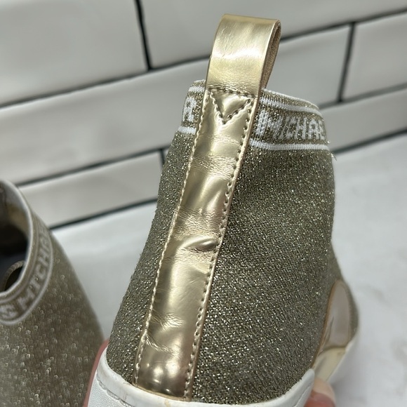 MICHAEL KORS GROVER Slip-On Sneakers Metallic Size: 7 - Picture 14 of 16